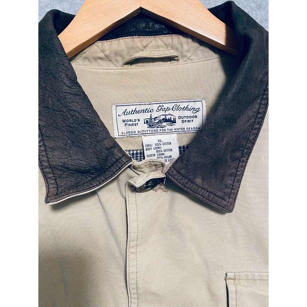 VTG Authentic Gap Barn Chore Coat Men's XL Beige Cotton Classic Outdoor Spirit - Picture 5 of 16